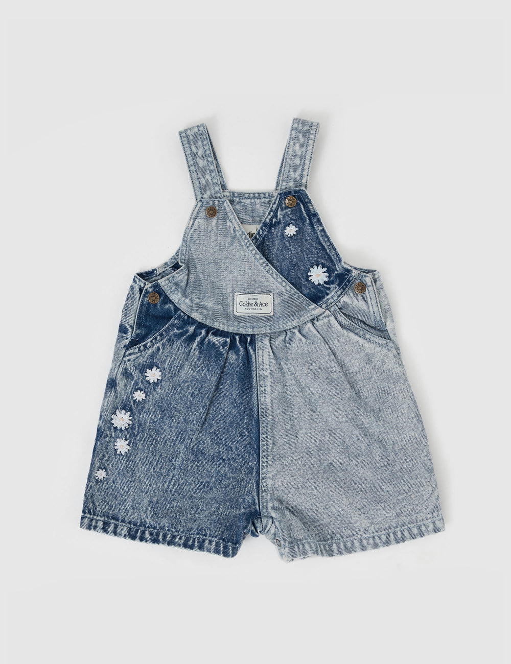 Macy Crossover Denim Shortalls