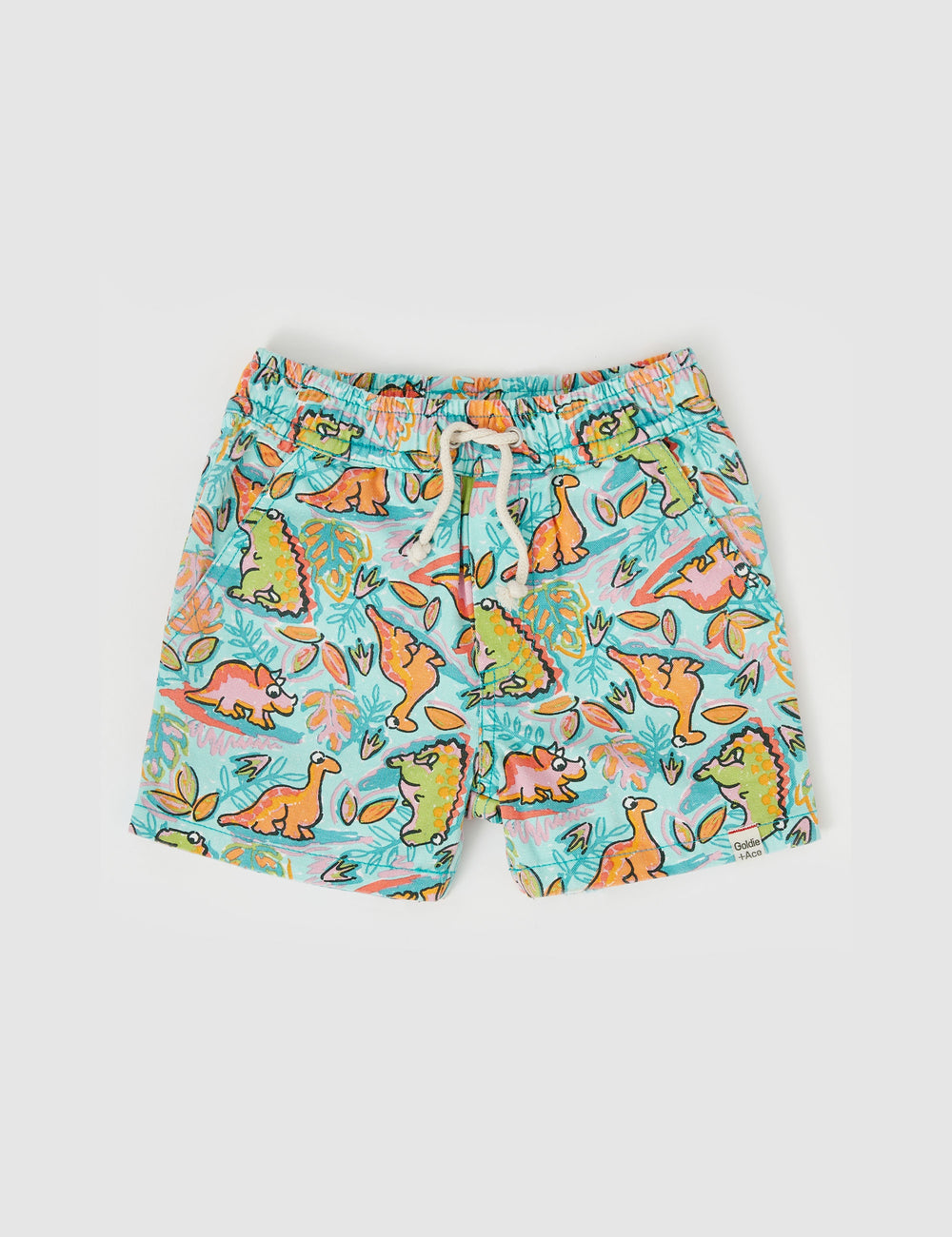 Noah Dino Jungle Denim Shorts