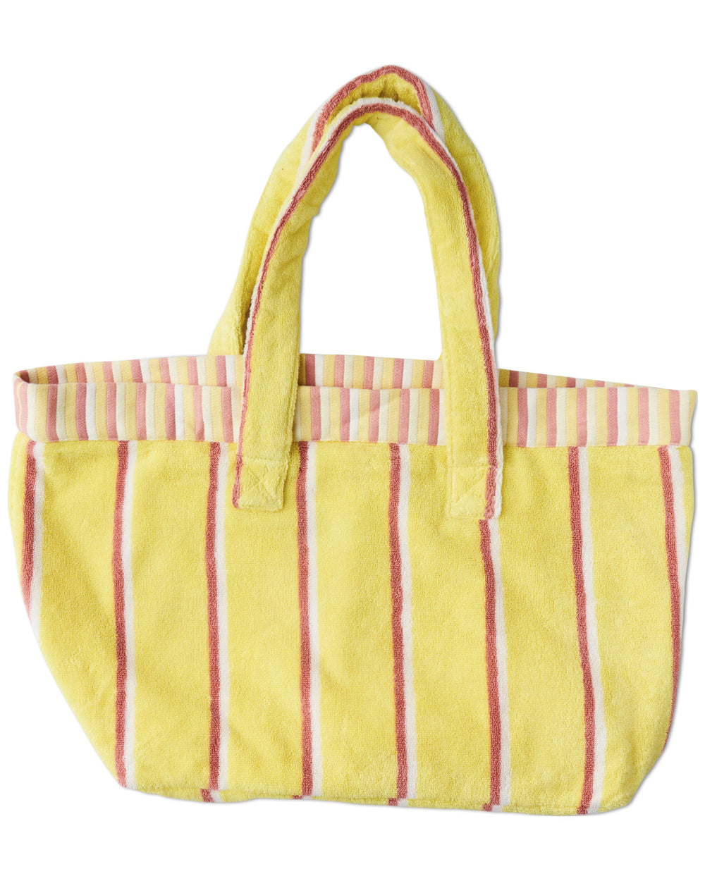 Pina Colada Stripe Terry Oversized Beach Bag