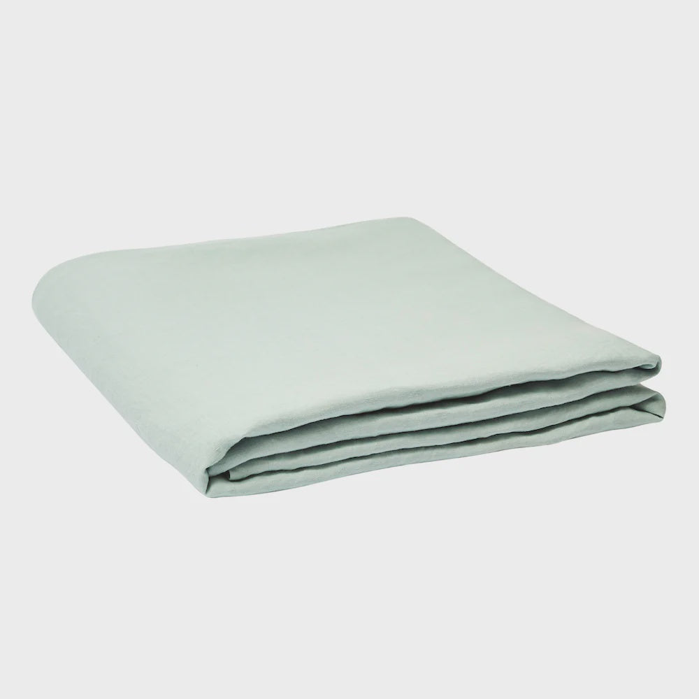 Linen Fitted Sheet Moonlight- Queen