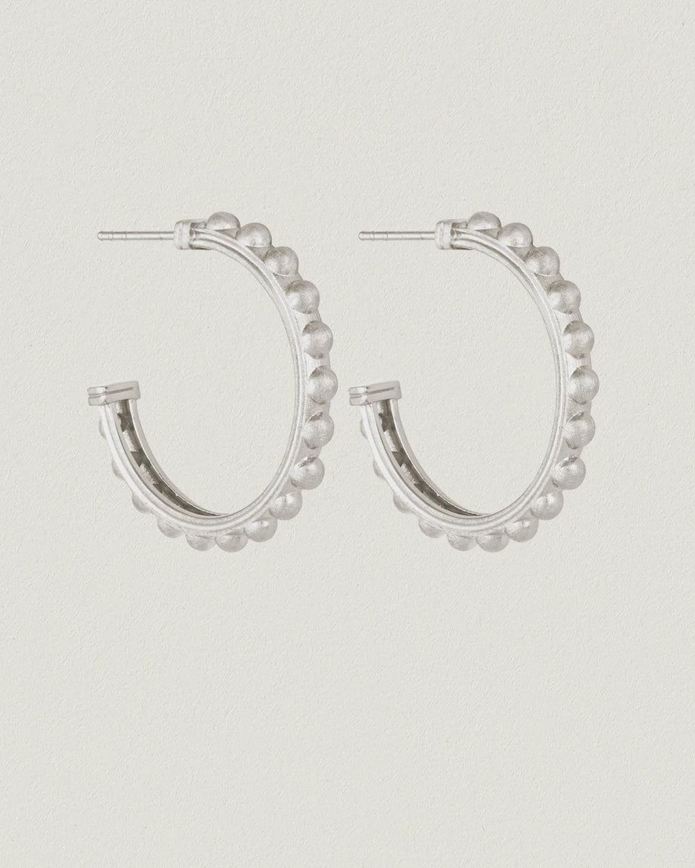 Roma Hoop Earrings Sterling Silver