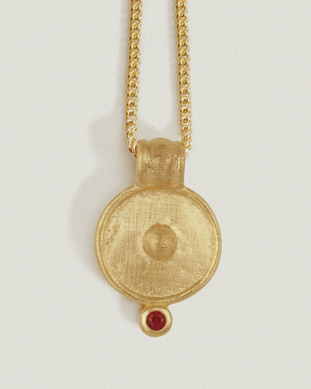 Argos Necklace 18k Gold Vermeil l Ruby